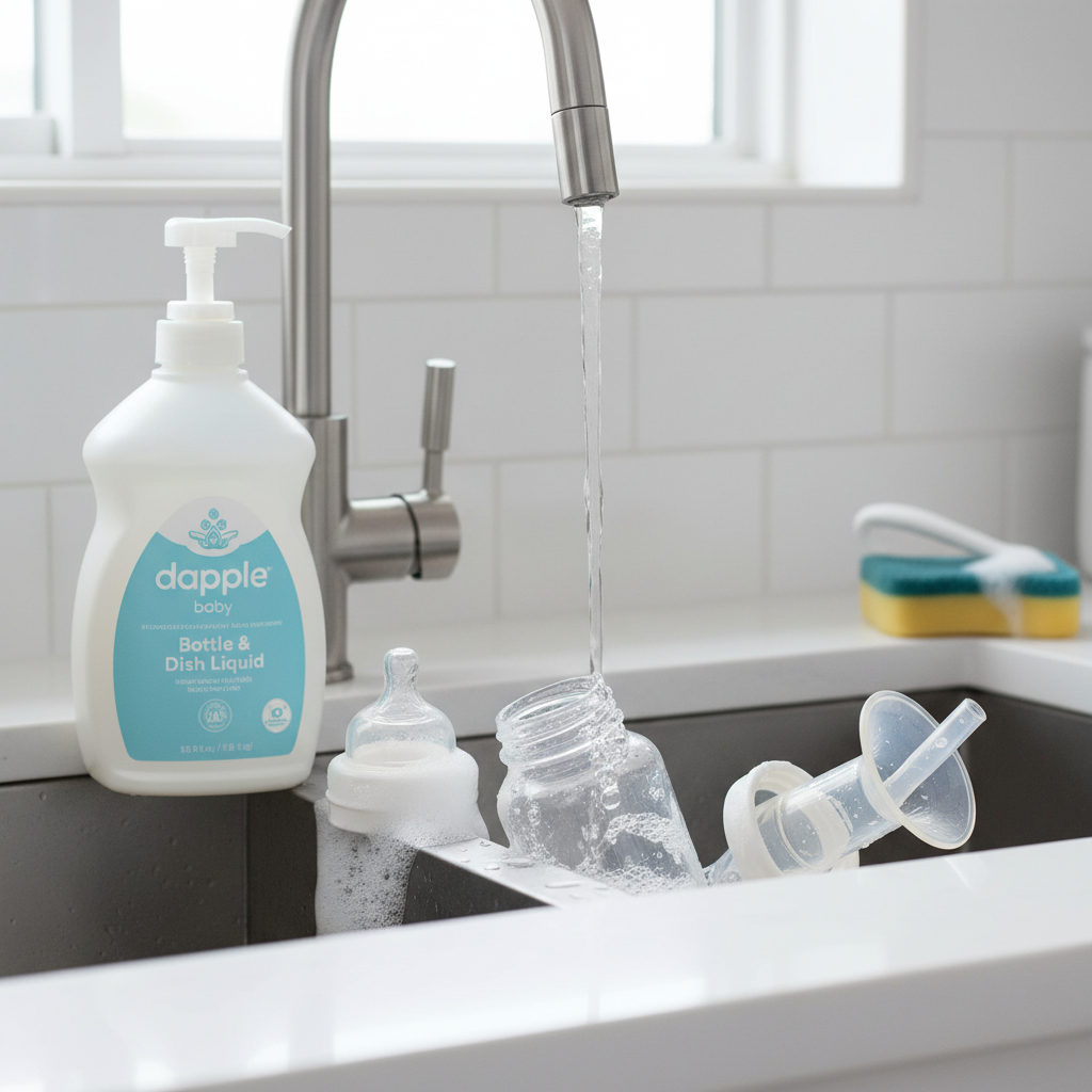 Dapple Baby Bottle & Dish Liquid Review: Conquering Stubborn Milk Film with Confidence