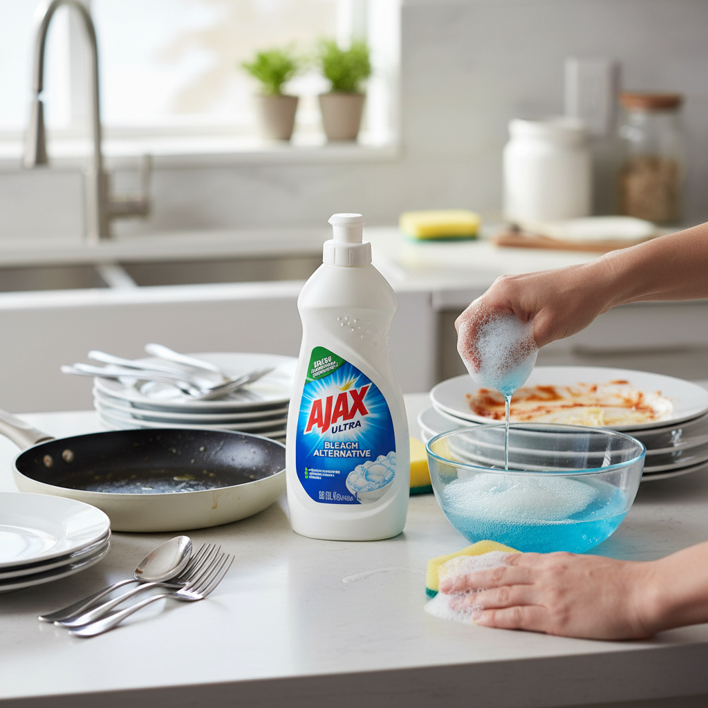 Ajax Ultra Bleach Alternative Dishwashing Liquid: A Deep Dive into its Grease-Fighting Power