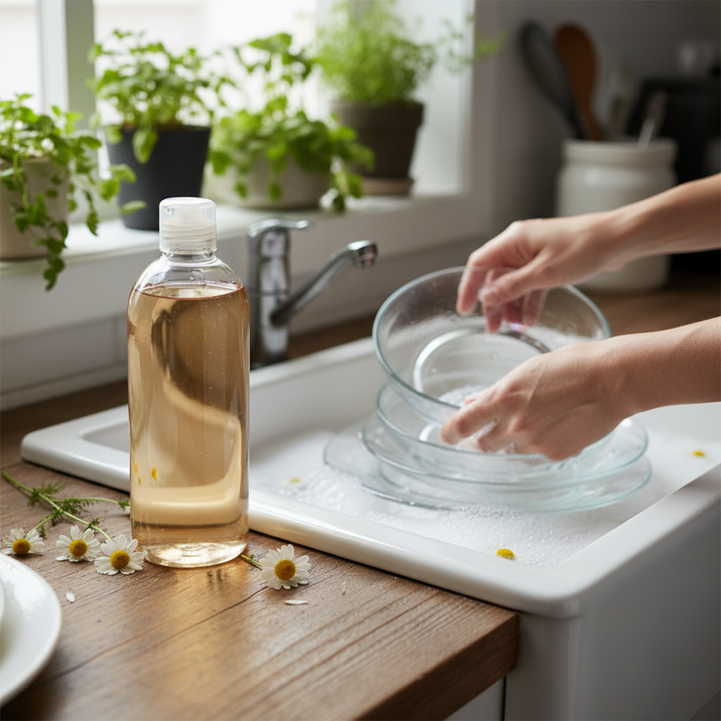 Review: Tri-Nature Chamomile Dishwashing Liquid – Gentle Care for Sparkling Clean