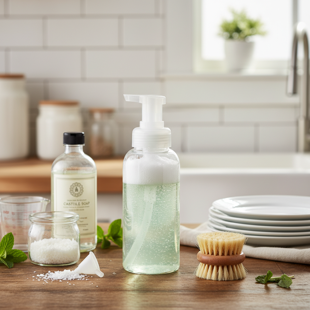 Smart Savings: DIY Foaming Dishwashing Liquid for a Greener Home